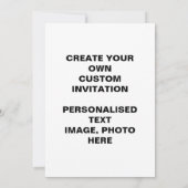 自分で作成すカスタムる 招待状 (裏面)