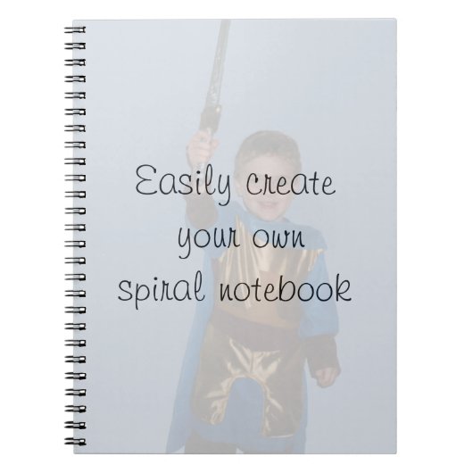自分で作成できる渦巻き型ノートブック – DIY ノートブック (正面)