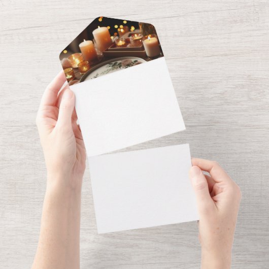 自分で作成 オールインワン招待状 (貼ってはがせる)