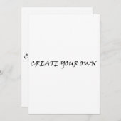 自分で作成 招待状 (正面/裏面)