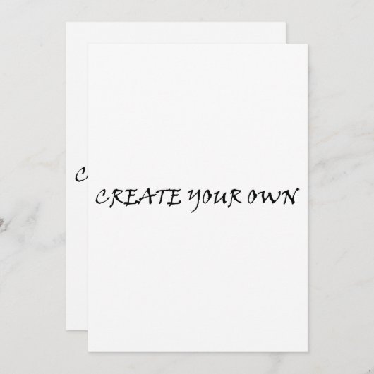 自分で作成 招待状 (正面/裏面)