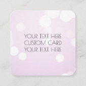 自分で作成 - 薄紫のボケハガキ サンクスカード エンクロージャーカード (裏面)