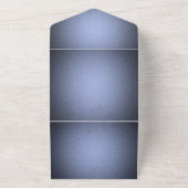 自分で作成 - 陰影のテクスチャ - 青 オールインワン招待状 (外側)