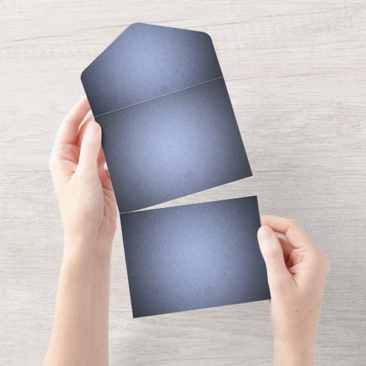 自分で作成 - 陰影のテクスチャ - 青 オールインワン招待状 (貼ってはがせる)