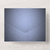 自分で作成 - 陰影のテクスチャ - 青 オールインワン招待状 (裏面)