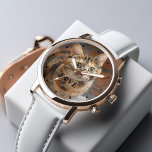 自分で作成 – Pet パーソナライズされた Photo 腕時計<br><div class="desc">ペッ離れトはあなたのハートに足跡を付ける。世界のお気に入りのペットのママやパパに最適なパーソナライズされたこの美しい時計でペットの写真を表示する最高の。</div>