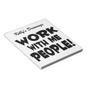 自分で作業する人チームの作業 ノートパッド (アングル)