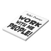 自分で作業する人チームの作業 ノートパッド (回転)