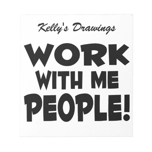 自分で作業する人チームの作業 ノートパッド (正面)