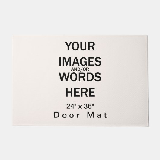 自分で作業 – Door Mat 24" x 36" ドアマット (正面)