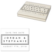 自分で作澄ん成スタイリッシュモダン日を保存 ラバースタンプ (押印)