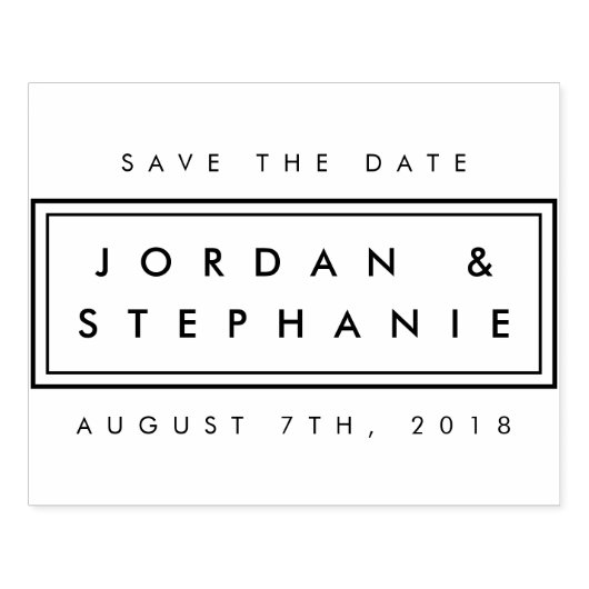 自分で作澄ん成スタイリッシュモダン日を保存 ラバースタンプ (インプリント)