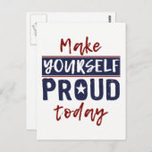 「自分で作誇りを持ったる」はがき ポストカード (正面/裏面)