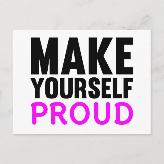自分で作誇りを持ったる ポストカード (正面)