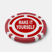 自分で作赤と白る ポーカーチップ (シングル)