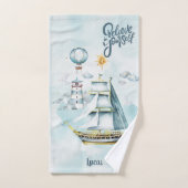 自分で信じカスタマイズ可能なベビーブランケット バスタオルセット (ハンドタオル)