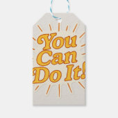 自分で信じ使う – やる気を起こさせるラベルシール ギフトタグ (正面)