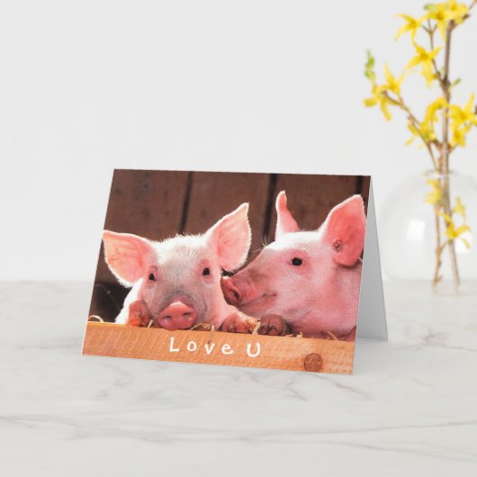 自分で写真を作おもしろいる愛のカスタム カード (黄色い花)