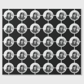 自分で写真を作成アップロード水玉模様ギフトラップ ラッピングペーパー (フラット)