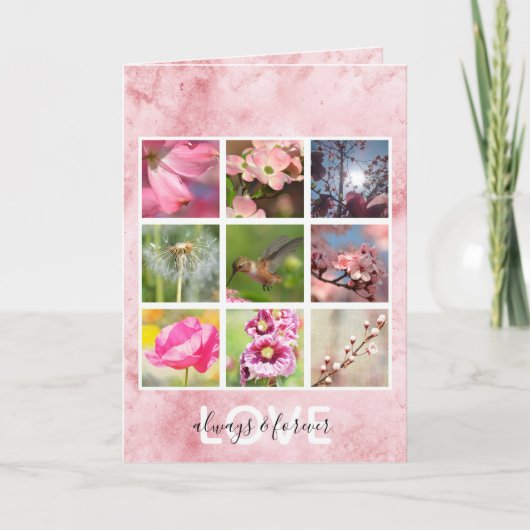 自分で写真を撮るコラージュラブ カード (正面)