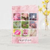 自分で写真を撮るコラージュラブ カード (黄色い花)