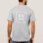 自分で写真を撮るパパとベビー Tシャツ (裏面)