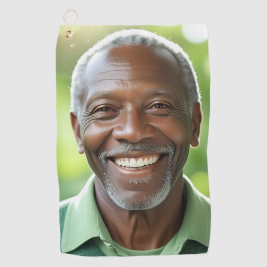 自分で写真を追加 ゴルフタオル (正面)