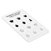 自分で切り抜いたチェスの駒を作る マグネット (右側)