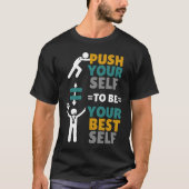 自分で前向きやる気を最高の出す Tシャツ (正面)