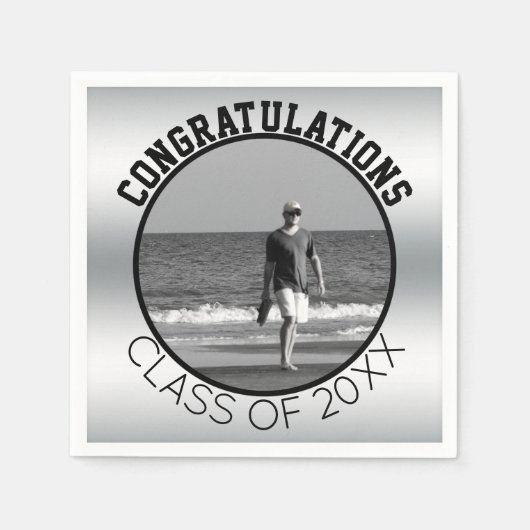 自分で卒業する | 写パーソナライズされた真 スタンダードカクテルナプキン (正面)