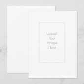 自分で印刷する招待状 - サイズ4.25 x 6.5 招待状 (正面/裏面)