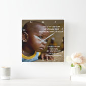 自分で四角い壁掛け時計を作成する スクエア壁時計 (ホーム)