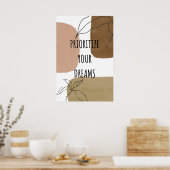 自分で夢を優先す信じる。 ポスター (キッチン)