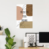 自分で夢を優先す信じる。 ポスター (ホームオフィス)