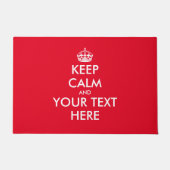 自分で大きく落ち着いおもしろい保た赤いドアマットを作る ドアマット (正面)