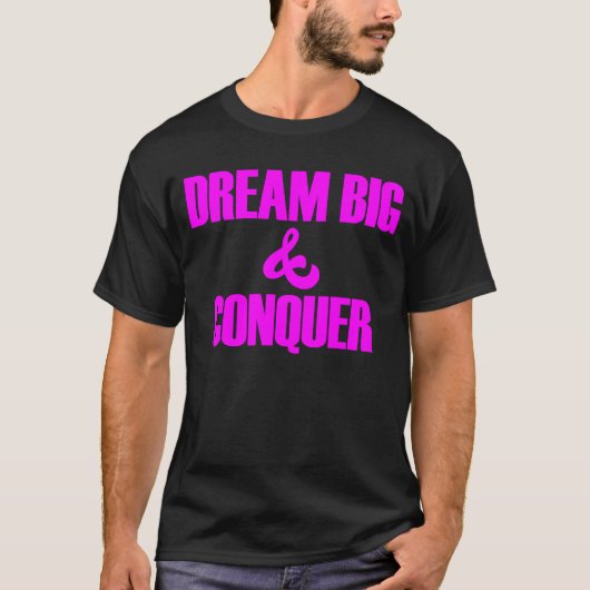 自分で大きな勝利信じを夢見る Tシャツ (正面)