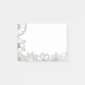 自分で大人のパターンに色を付ける ポストイット (正面)