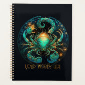 自分で天がん〔占星術の〕十二宮図を作る プランナー手帳 (正面)