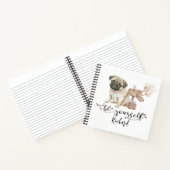 自分で子犬パーソナライズされたを引っ張る ノートブック (内部)