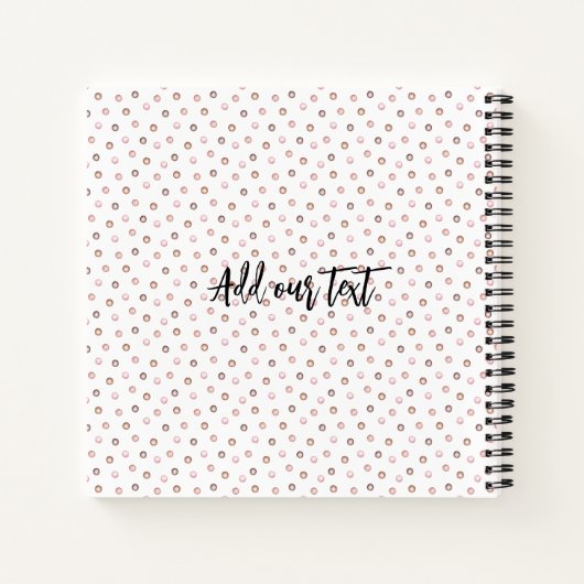 自分で子犬パーソナライズされたを引っ張る ノートブック (裏面)