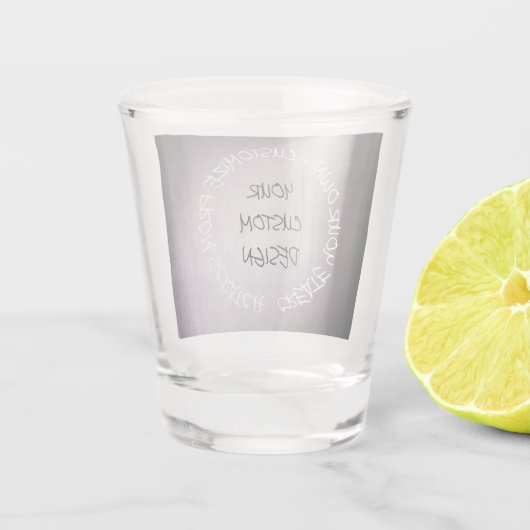 自分で完全に作成すカスタマイズる ショットグラス (裏面)