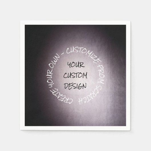 自分で完全に作成すカスタマイズる スタンダードカクテルナプキン (正面)