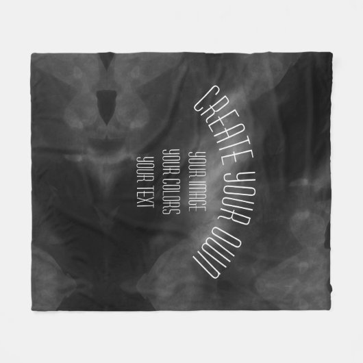 自分で完全に作成すカスタマイズる フリースブランケット (正面(横))