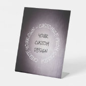 自分で完全に作成すカスタマイズる 台座サイン (正面)