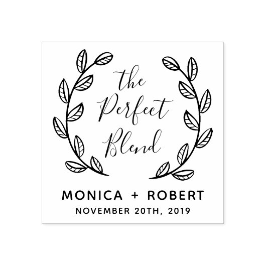 自分で完璧なブレンド植物体を作結婚る ラバースタンプ (インプリント)