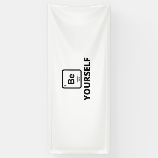 自分で定期表の標語になる 横断幕 (縦)