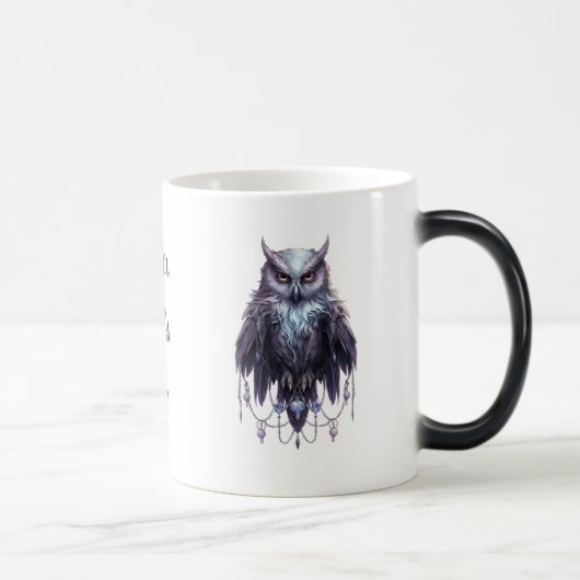 自分で宝石のついたフクロウを作る モーフィングマグカップ (右)