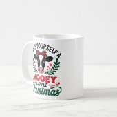自分で小さなクリスマスデザインを過ごす コーヒーマグカップ (正面左)