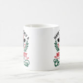 自分で小さなクリスマスデザインを過ごす コーヒーマグカップ (中央)