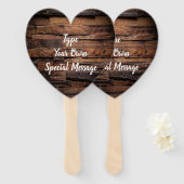 自分で屋外素朴に結婚作る ハンドファン (正面&裏面)